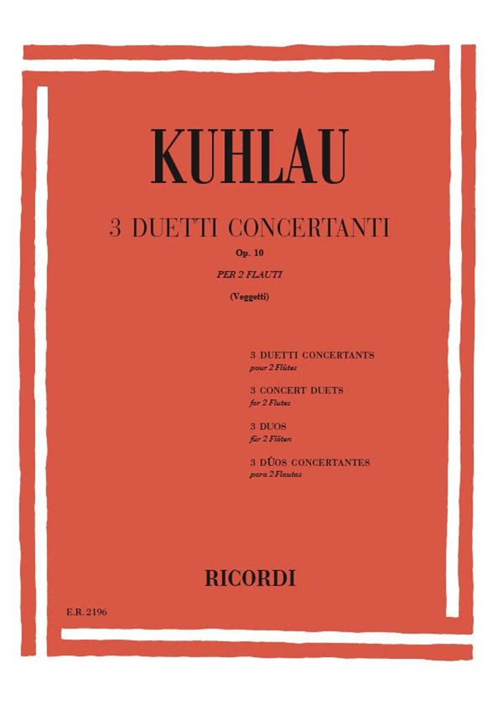 3 Duetti Concertanti Op. 10